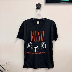 VTG 1980 Rush Permanent Waves Tour Shirt Plymouth Mills Tag